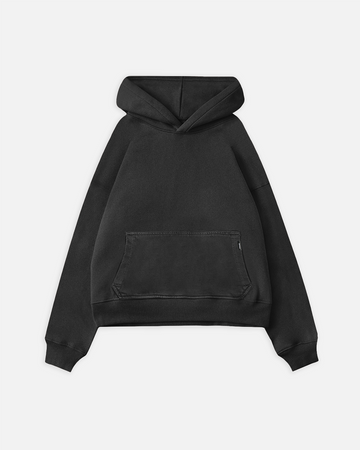 Cropped Hoodie - Vintage Black