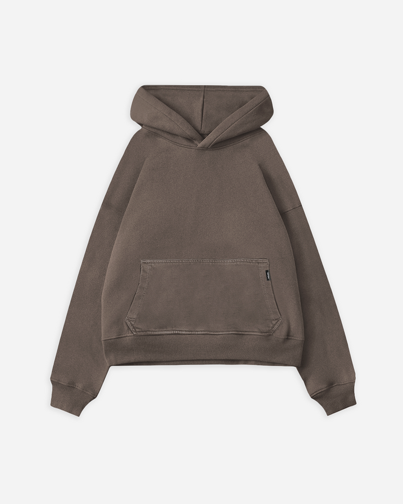 Cropped Hoodie - Vintage Brown