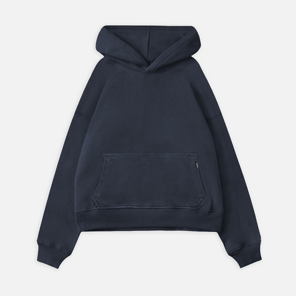 国内で当店のみ Turntide - Cropped Loose Hoodie Cropped Hoodie - Vintage Navy – Hours