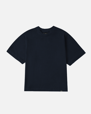 Cropped T-Shirt - Navy