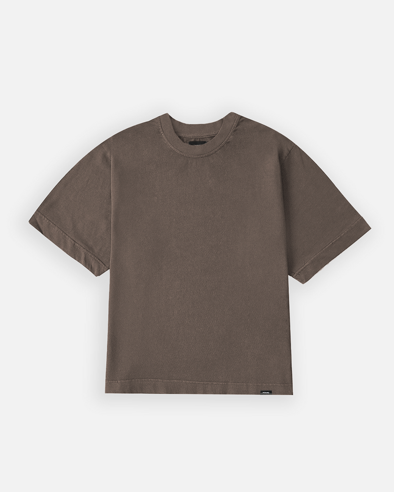 Cropped T-Shirt Vintage Brown – Hours