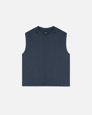 Cropped Tank Top - Washed Navy