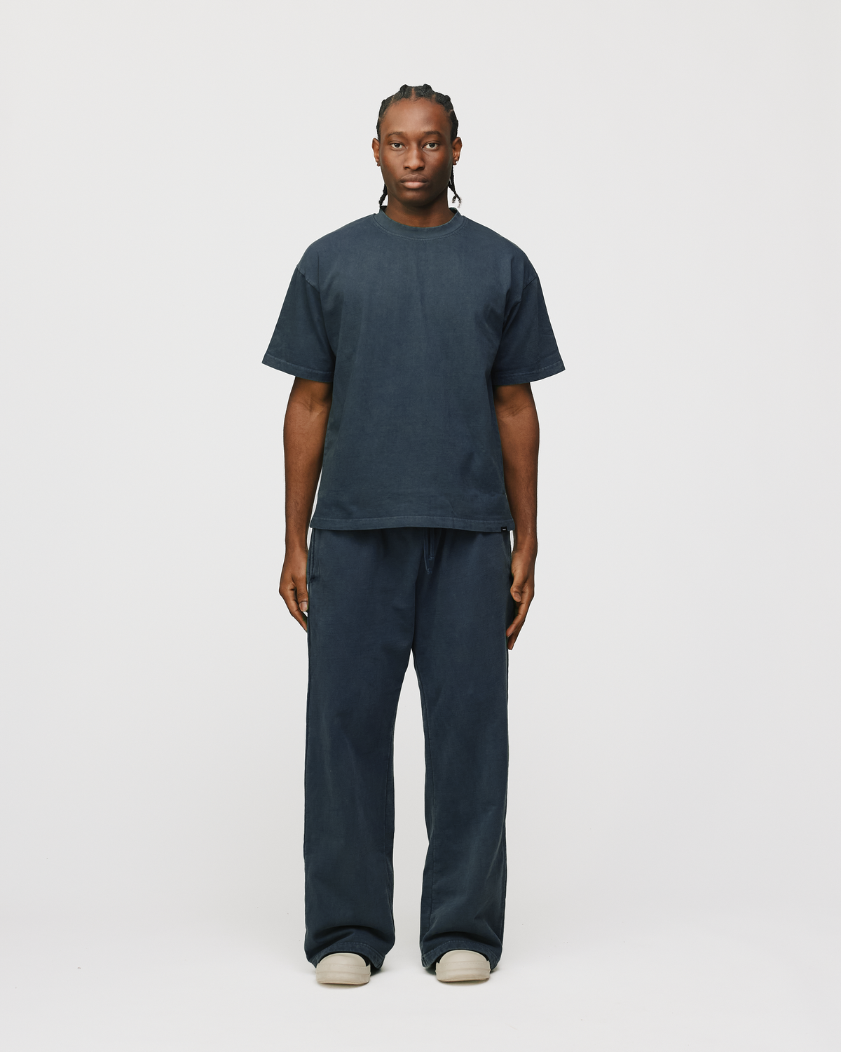 Drop Shoulder T-Shirt - Vintage Navy
