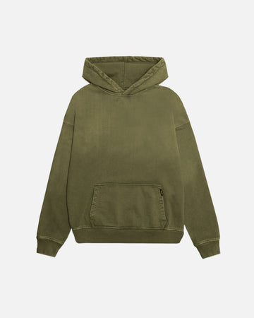 Drop Shoulder Hoodie - Sunfaded Olive