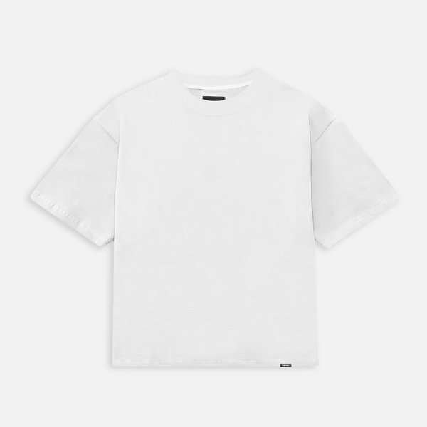 Cropped T-Shirt White – Hours - Main Image