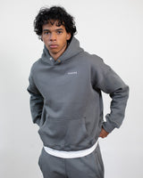 Signature Snap Hoodie - Charcoal