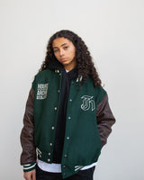 Archie & Hours Varisty Jacket - Forest Green