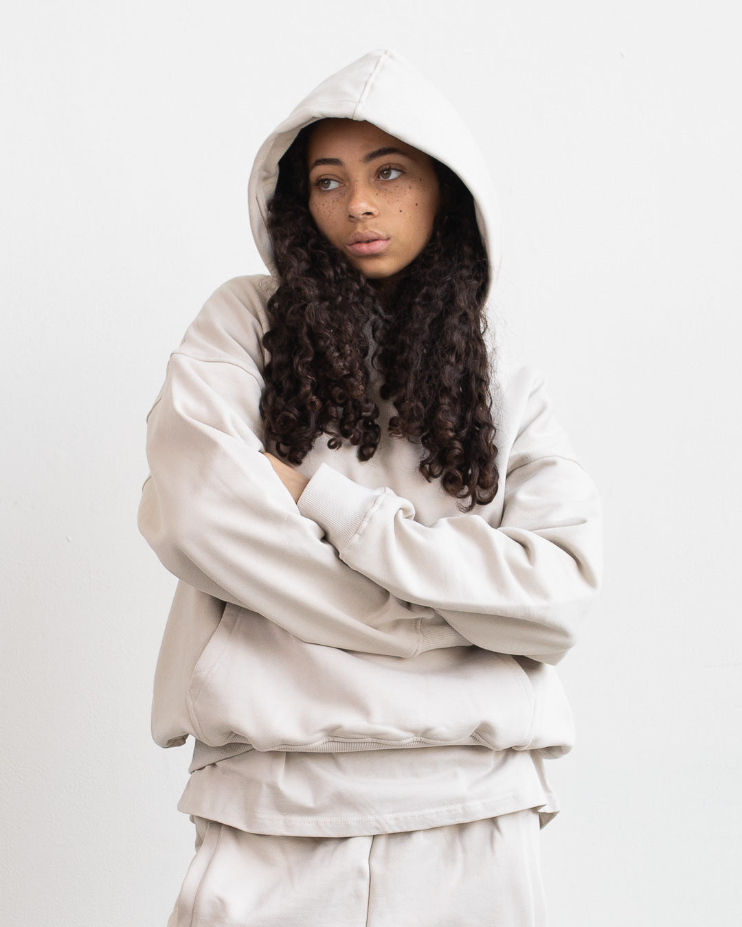 Drop Shoulder Hoodie - Oatmeal – Hours