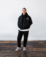 Emblem Varsity Jacket - Black