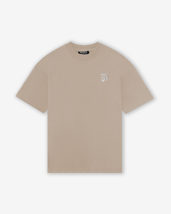 Emblem Drop Shoulder T-Shirt - Clay