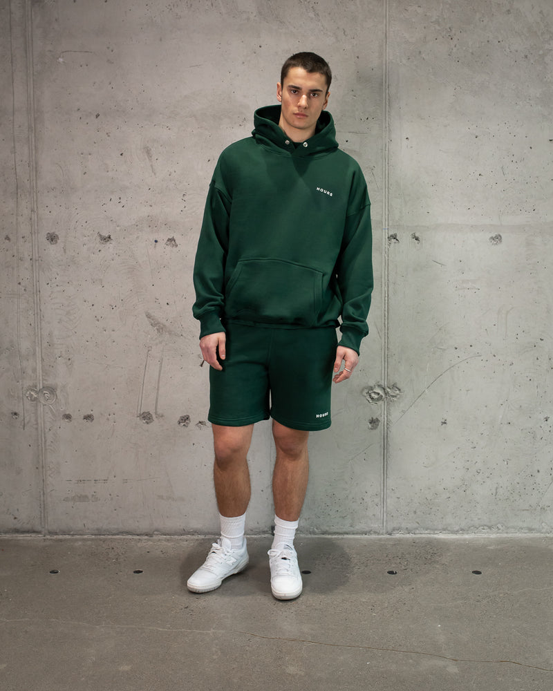 Signature Snap Hoodie - Forest Green