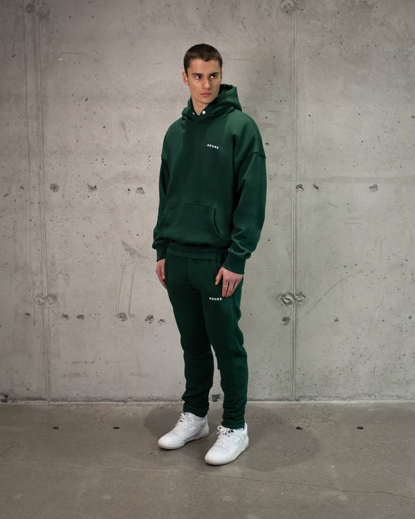Signature Snap Hoodie - Forest Green