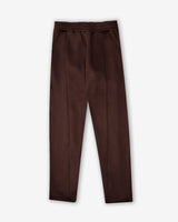 Slim Pleated Sweatpants - Brown