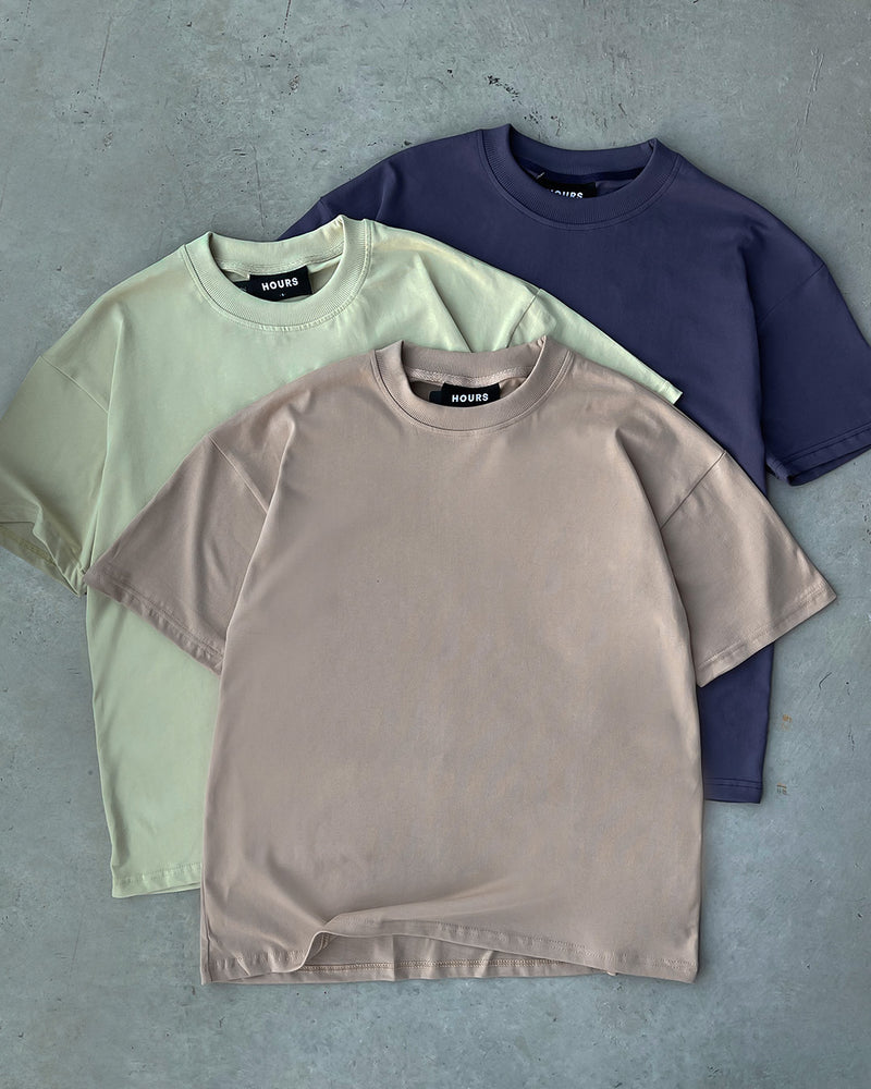 Drop Shoulder T-Shirt - Clay
